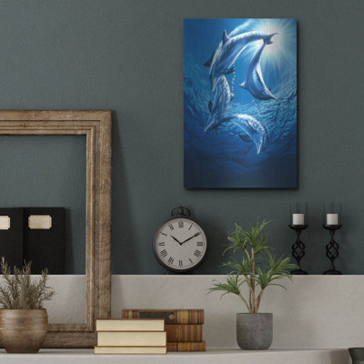 «Dolphin Swing» par Joh Naito sur métal