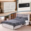 Lit escamotable Daisy de Night & Day Furniture avec matelas en mousse mémoire de 15 cm (6 po), format Queen, blanc