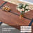 87" Wood Dining Table Set With PU Leather Upholstered Dining Chair-115950758-116180957-123058298