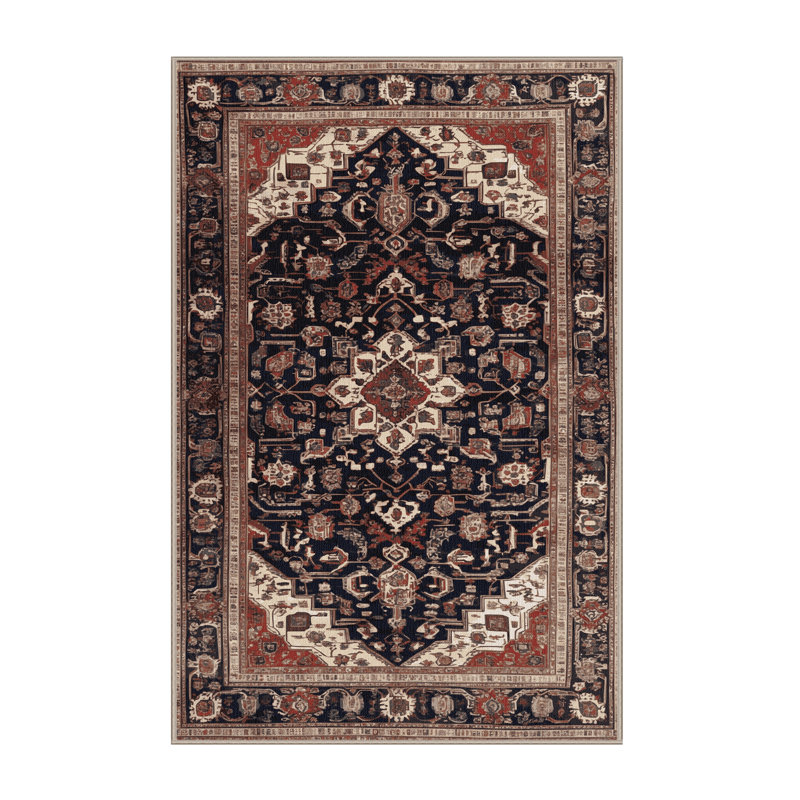 Tapis brun lavable à la machine, Rectangulaire 2 pi x 3 pi