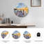Horloge murale décorative en verre Sunset Dock-178398327