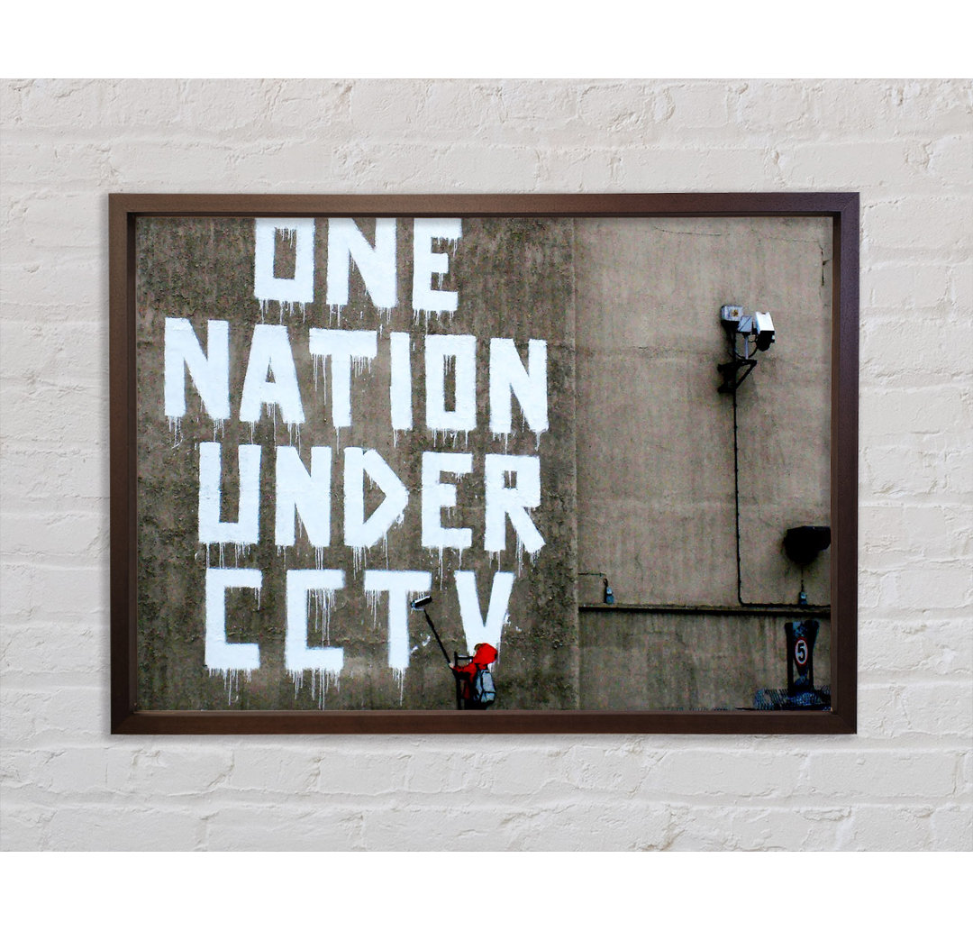 One Nation Under Cctv - Einzelner Bilderrahmen Kunstdrucke auf Leinwand