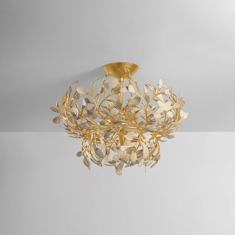 Maybrook semi-encastré en feuille d'or rétro