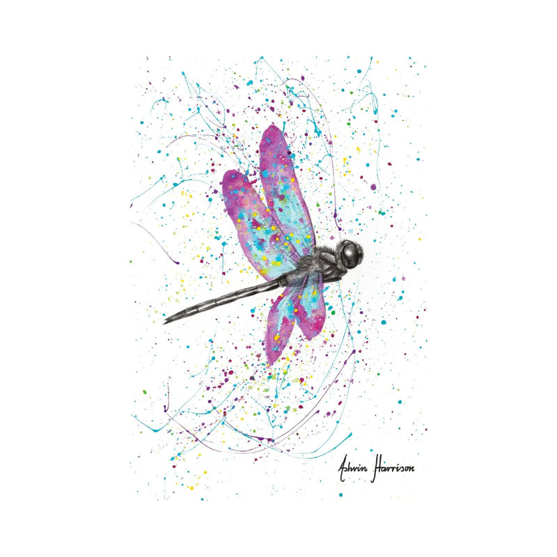 Dancing Dragonfly by Ashvin Harrison - Wrapped Canvas Print, 66.04 cm H x 45.72 cm W x 3.175 cm D