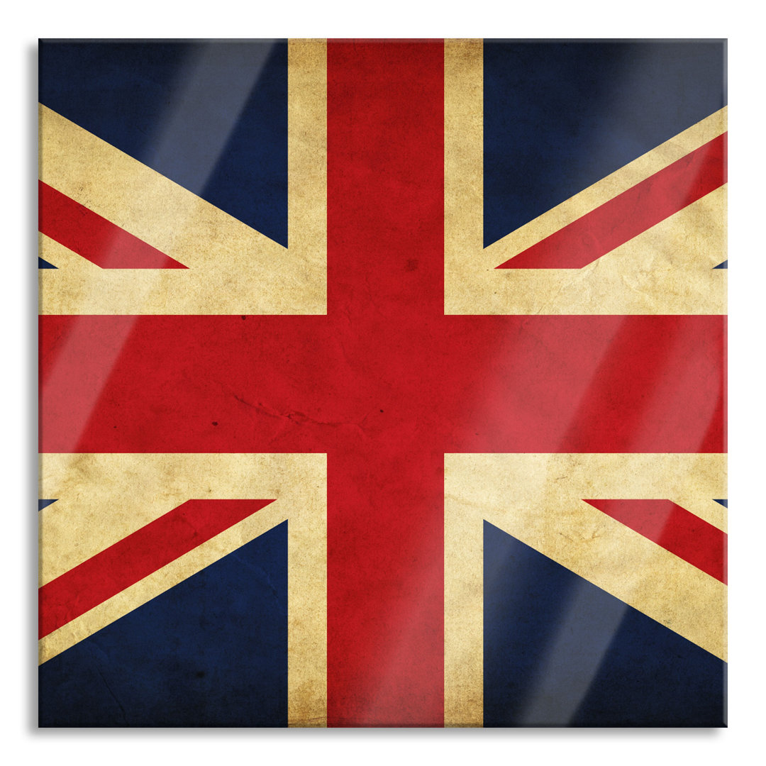 Glasbild Großbritannien Flagge