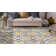 Caritta Geometric Gray/Yellow/Cream Area Rug