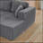 U shape Modular Sectional Sofa, Minimalist Modular Sectional Sofa Set-1004270984