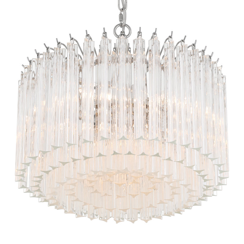 Lustre 5 lumières Molly, Nickel