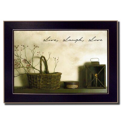 Live, Laugh and Love Framed Wall Art for Living Room, Home Wall Decor Framed Print by Billy Jacobs -  Red Barrel StudioÂ®, 759BEF8E0B3A4BCE804099DCD867C141