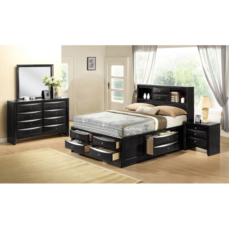Rodnell Piece Bedroom Set, Black, King
