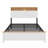 The Rustic Farmhouse Bed Frame With Storage Headboard Comes With A Built-In Charging Station-222310251
