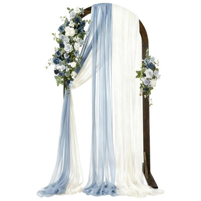 6.89 ft Wooden Wedding Arch – Large Balloon Arch Backdrop Stand, Wood Arch Arbor Arch Frame for Wedding, Proposals, Valentine's Day, Garden Decoration