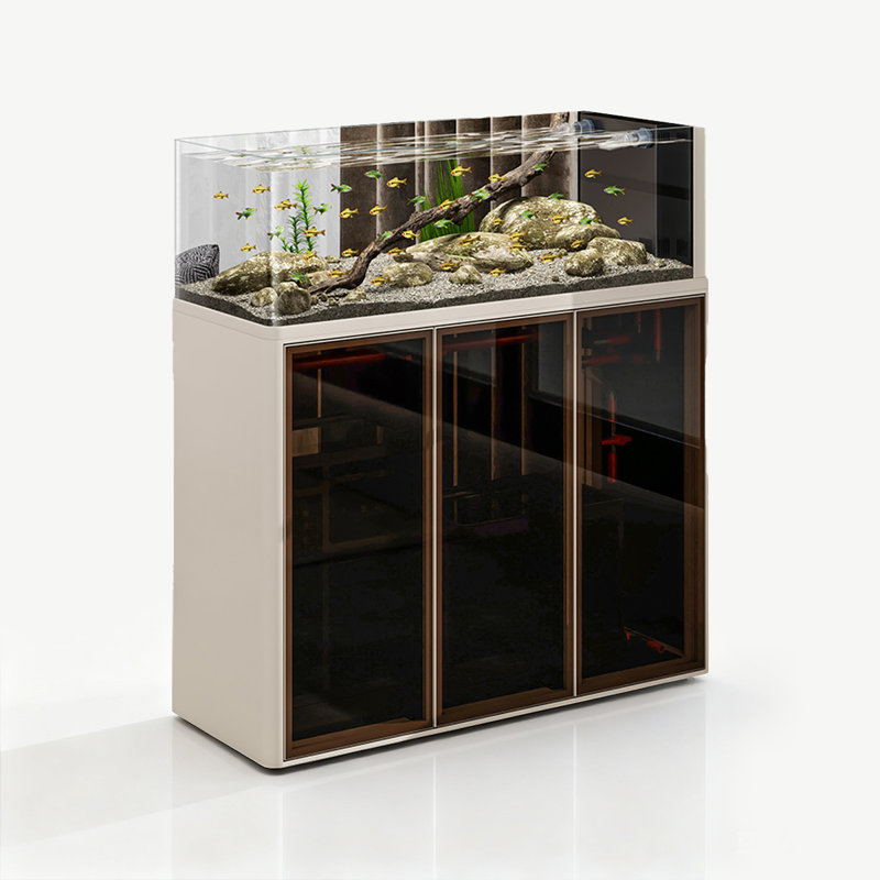 Réservoir d'aquariums d'eau, 26,42 gallons (H 50,39 po x l 39,69 po x P 18,11 p, Ivoire ivoire
