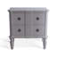 Ribbed Solid Wood Accent Chest