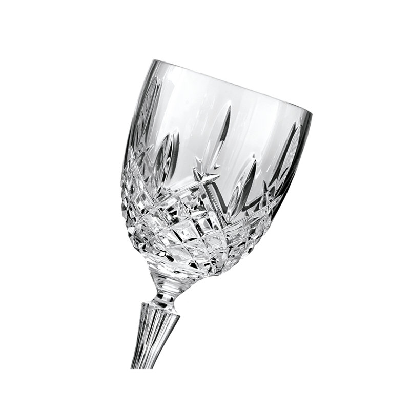 Markham Clear Crystal Cut Goblet Glass Set of Four