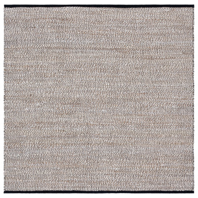 Natural Fiber 867 Flatweave Jute/Cotton No Pattern Rug in Beige