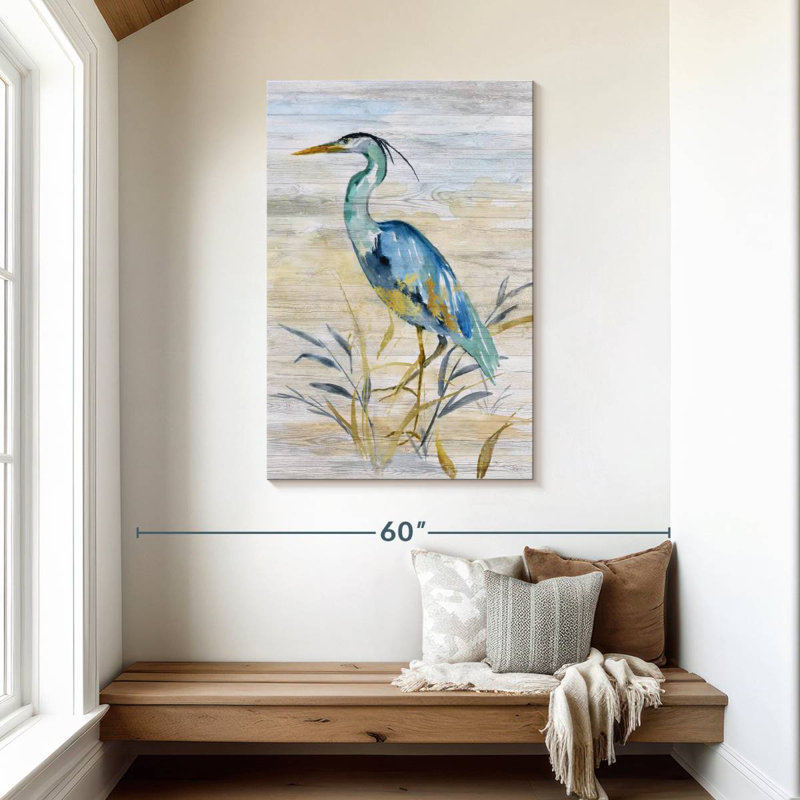 Brampt Blue Heron II, 45" H x 30" W