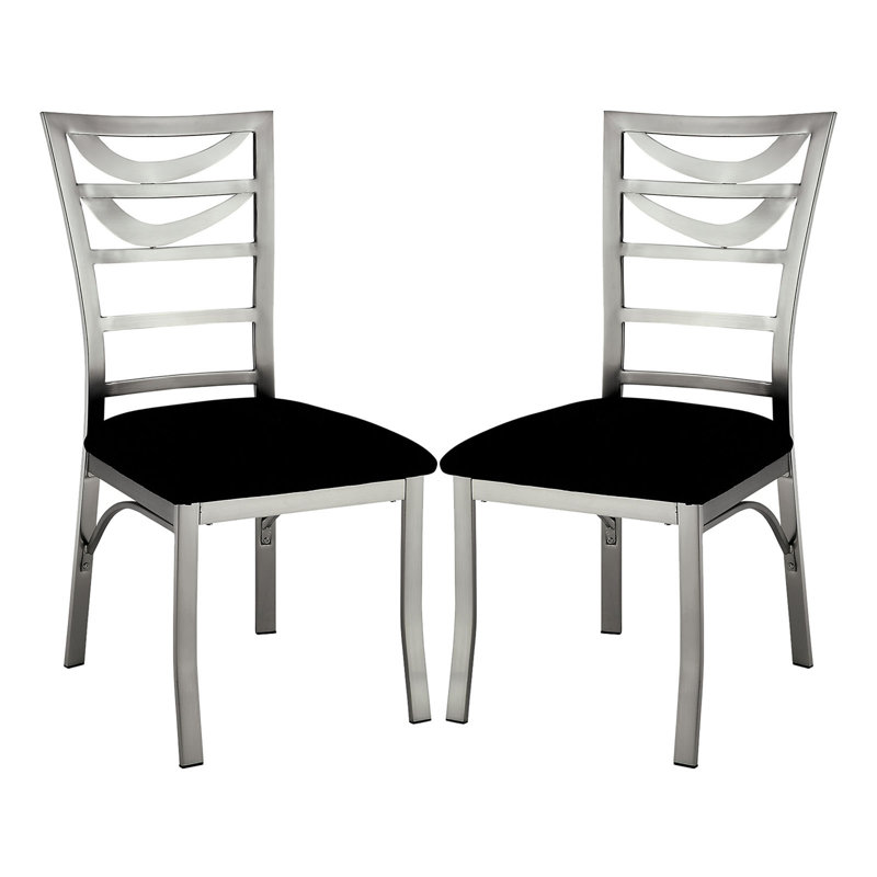 Microfibre et chaises d'appoint en métal