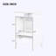 Meuble-lavabo de salle de bain avec lavabo, porte à fermeture douce, support de rangement
