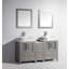  Ensemble de meuble-lavabo double 60 "avec miroir 60"-23188984