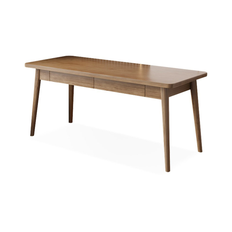 Bureaux rectangulaires en bois massif brun clair, H 29,53 po x l 62,99 po x P 23,62 po