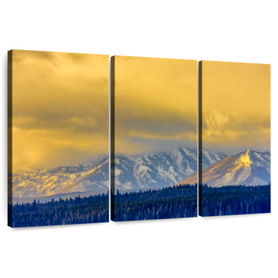 Paysage de montagne Alvord Yellowstone
