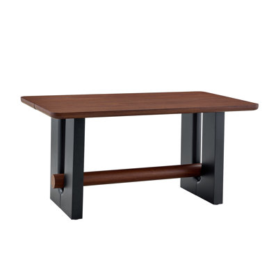 Space Saving Dining Tables (table Only, No Chairs, Complete With Top And Legs), Mdf Modern Walnut Black For Small Kitchen Home