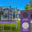 Trampoline 16 pi avec lumières DEL et panier de basketball sécuritaire et durable pour le plaisir en famille-132136153