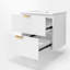 Ensemble de meuble-lavabo simple mural 24,03 "Resh