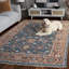 Samarkand 128 Area Rug In Turquoise / Rust-1243664142