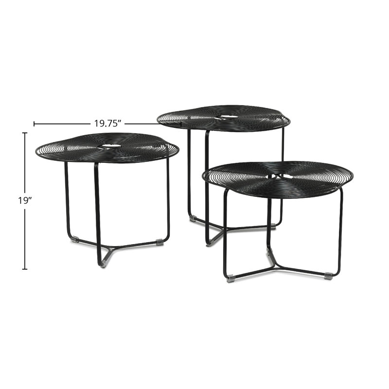 Table basse Schema, Noir
