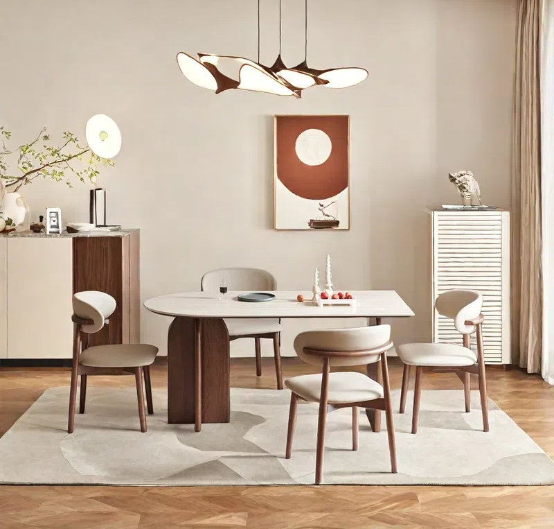 Ensemble de table de salle à manger robuste et élégant de qualité., H 29,53 po x L 70,87 po x l 35,43 po