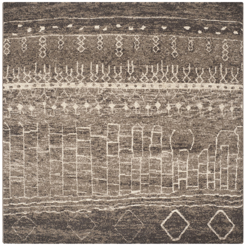 Montsalas Abstract Hand Woven Area Rug, Rectangle 122 x 183 cm