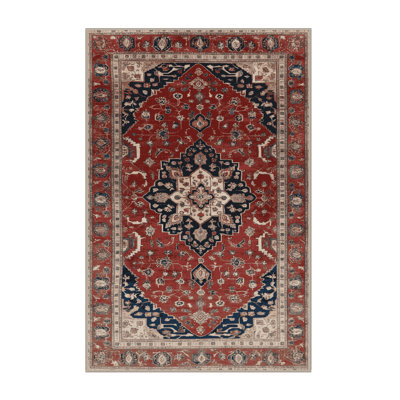 Tapis brun lavable à la machine