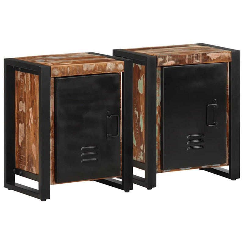 Belgrover 40 cm W Iron Bedside Table