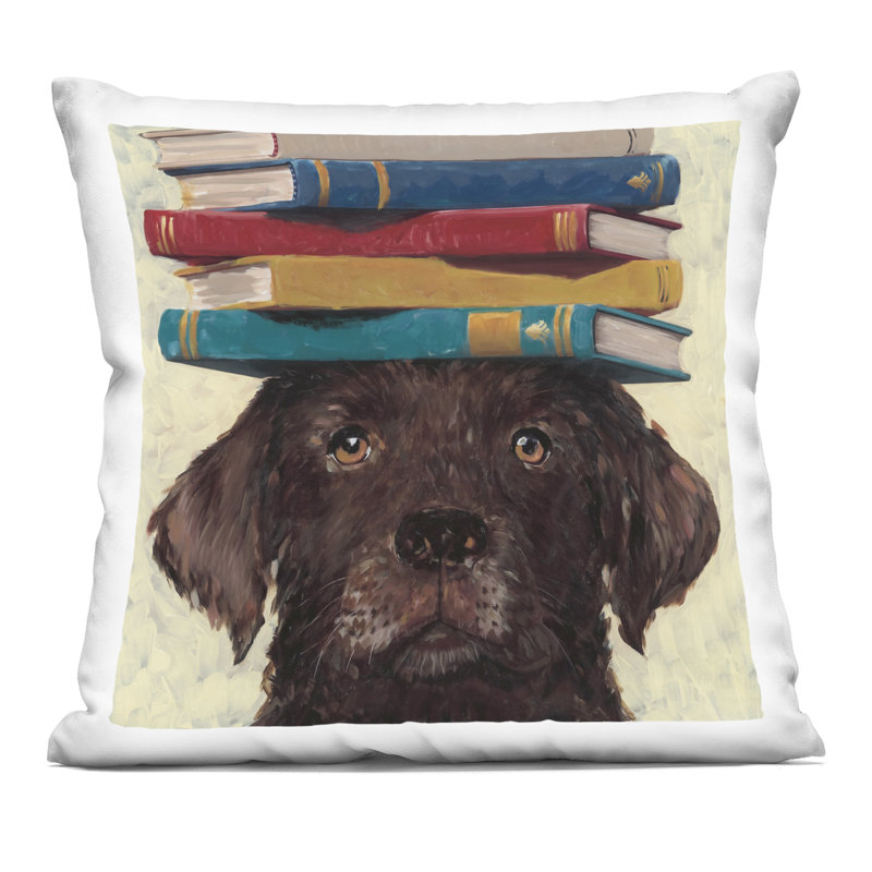 Coussin décoratif à griffes à motif d'étudiants, par Studio Bautista
