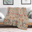 Couverture florale, art bohème exotique rustique rétro, motif de fleurs roses, douces, chaudes, douillettes, couvertures en flanelle pour le salon, la chambre, le canapé, le camping, la maison, le voyage, la tapisserie, 80 x 60 po-125362136