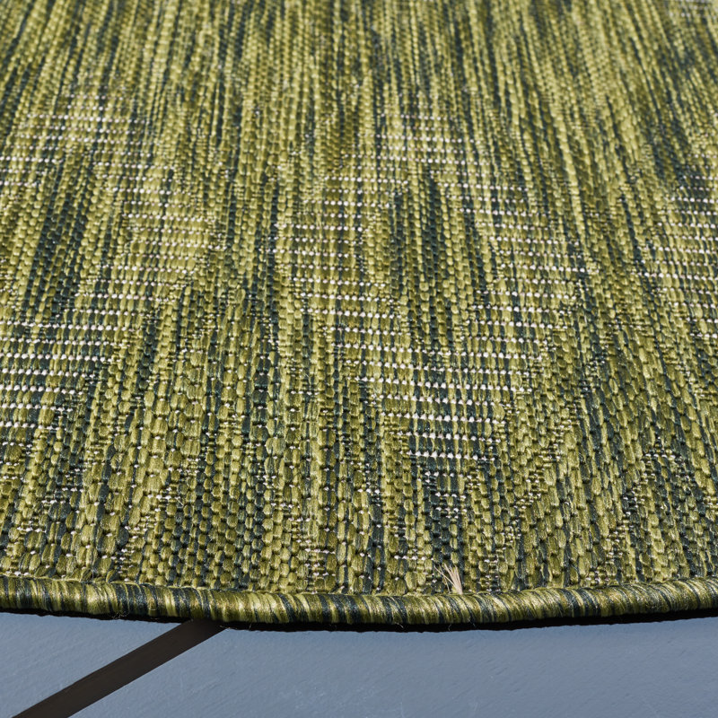 Tapis d'intérieur / extérieur à motif géométrique Anyree Performance, Rectangle 4 pi x 5 pi 7 po