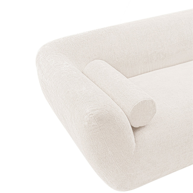 Comfortable Chenille Sofa, Cream