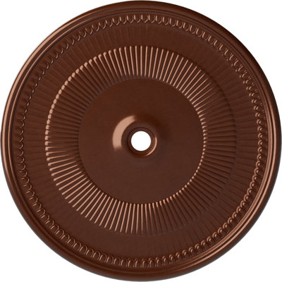 Endurathane Nevio Ceiling Medallion, 51 1/8"OD x 3 5/8"ID x 1 1/2"P (Fits Canopies up to 4 3/4"), Hand-Painted Copper Penny Finish