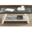 Contemporary Replicated Wood Shelf Coffee Table-114232459