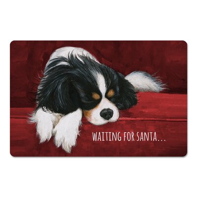 Bradyn Waiting for Santa Kitchen Mat -  The Holiday Aisle®, 71A5FE25D56A4F68835C93AD022741F1