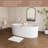 65'' x 34'' Freestanding Solid Surface Bathtub