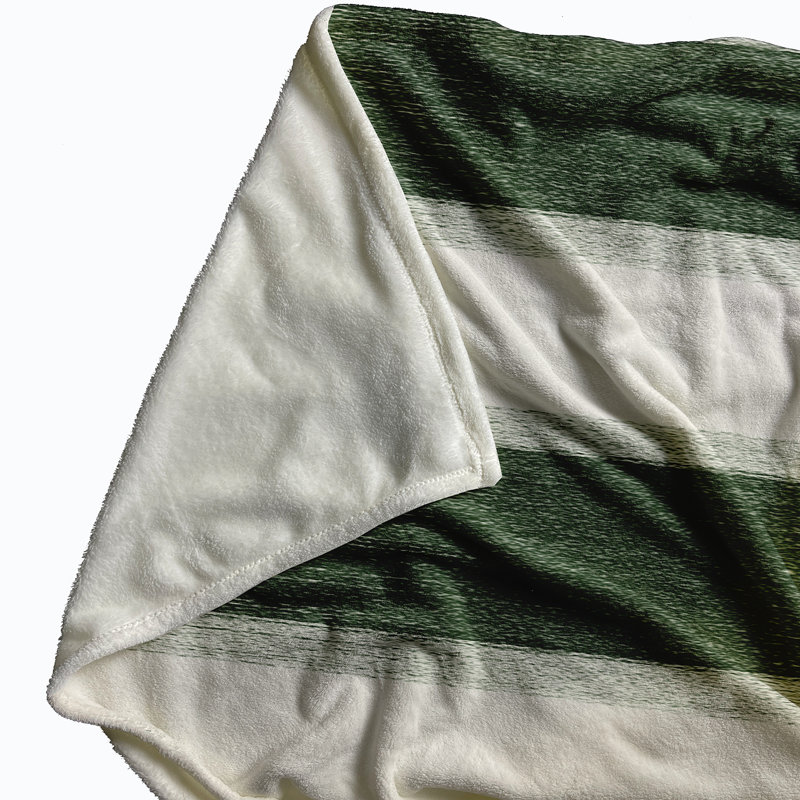 Hazeltine Plain Weave / Muslin Throw Blanket, Green