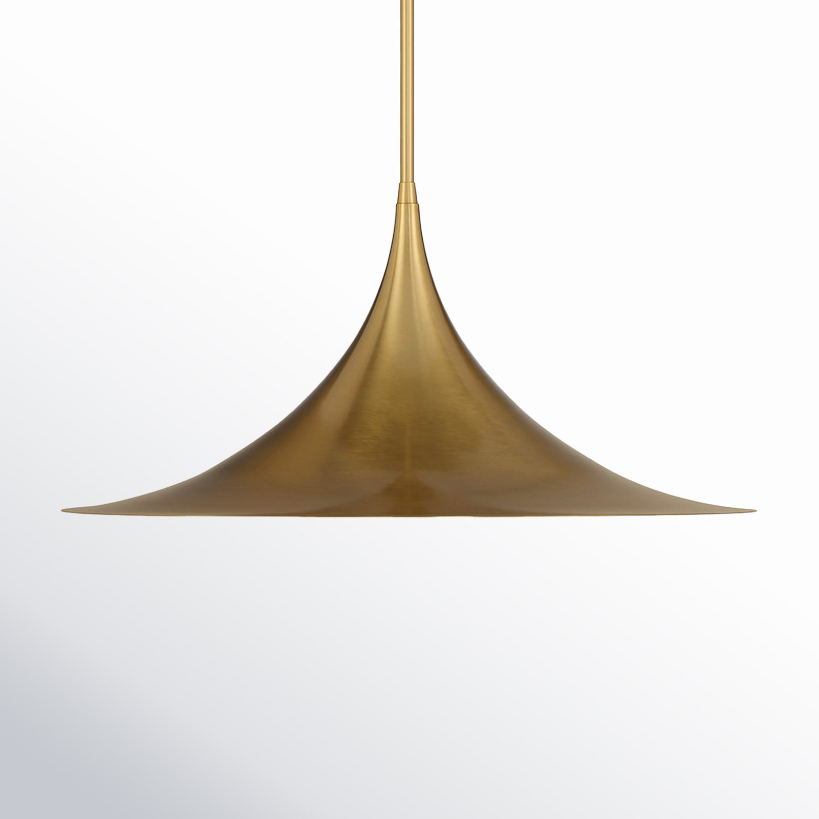 Lorient Single Light Dimmable Pendant, Warm Brass