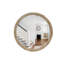 Miroir mural rond rond, miroir à cadre perlé en bois vieilli 27,5 po pour hall d'entrée, salon, salle de bain, miroir décoratif de style maison de campagne-338724976