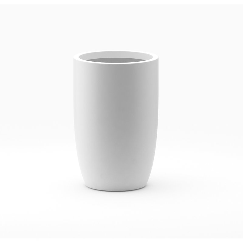 Rilo Handmade Pot Planter, 25"H x 14" W x 14" D, White