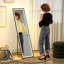 Danetra Metal Rectangle Floor Mirror