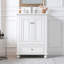 Meuble-lavabo de 24 po avec lavabo en céramique, armoire de rangement avec portes à fermeture douce, armoire de salle de bain avec tiroir et séparateurs de tiroir-1891383732