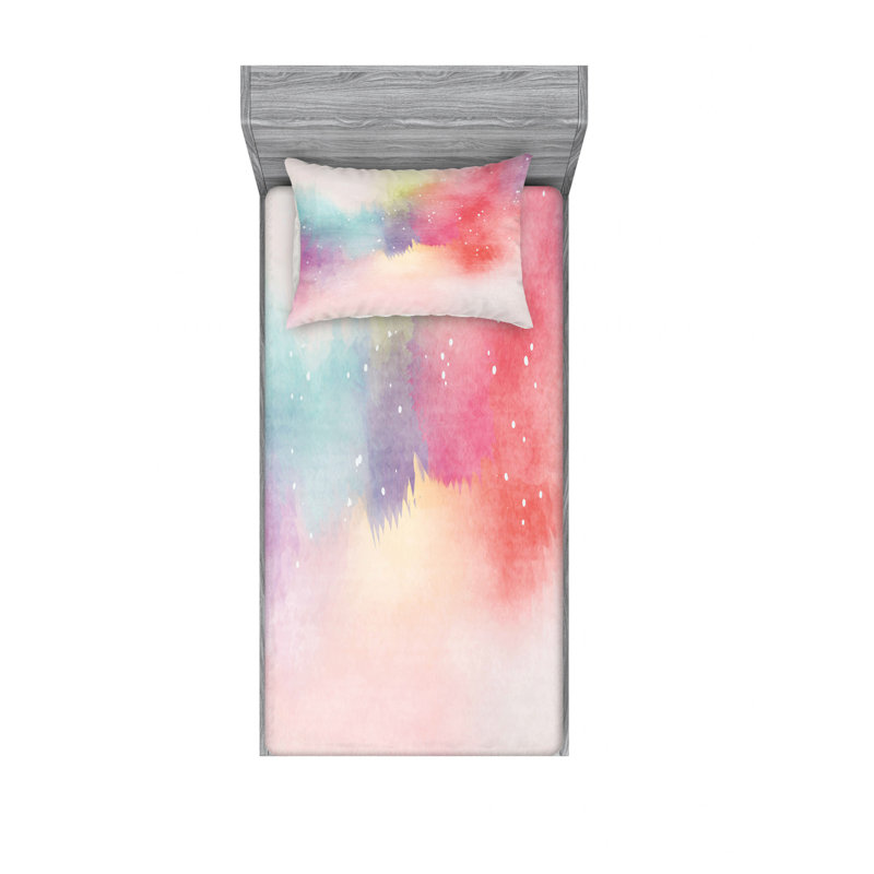Microfiber Ombre Sheet Set, Twin XL Sheet Set with Fitted Sheet